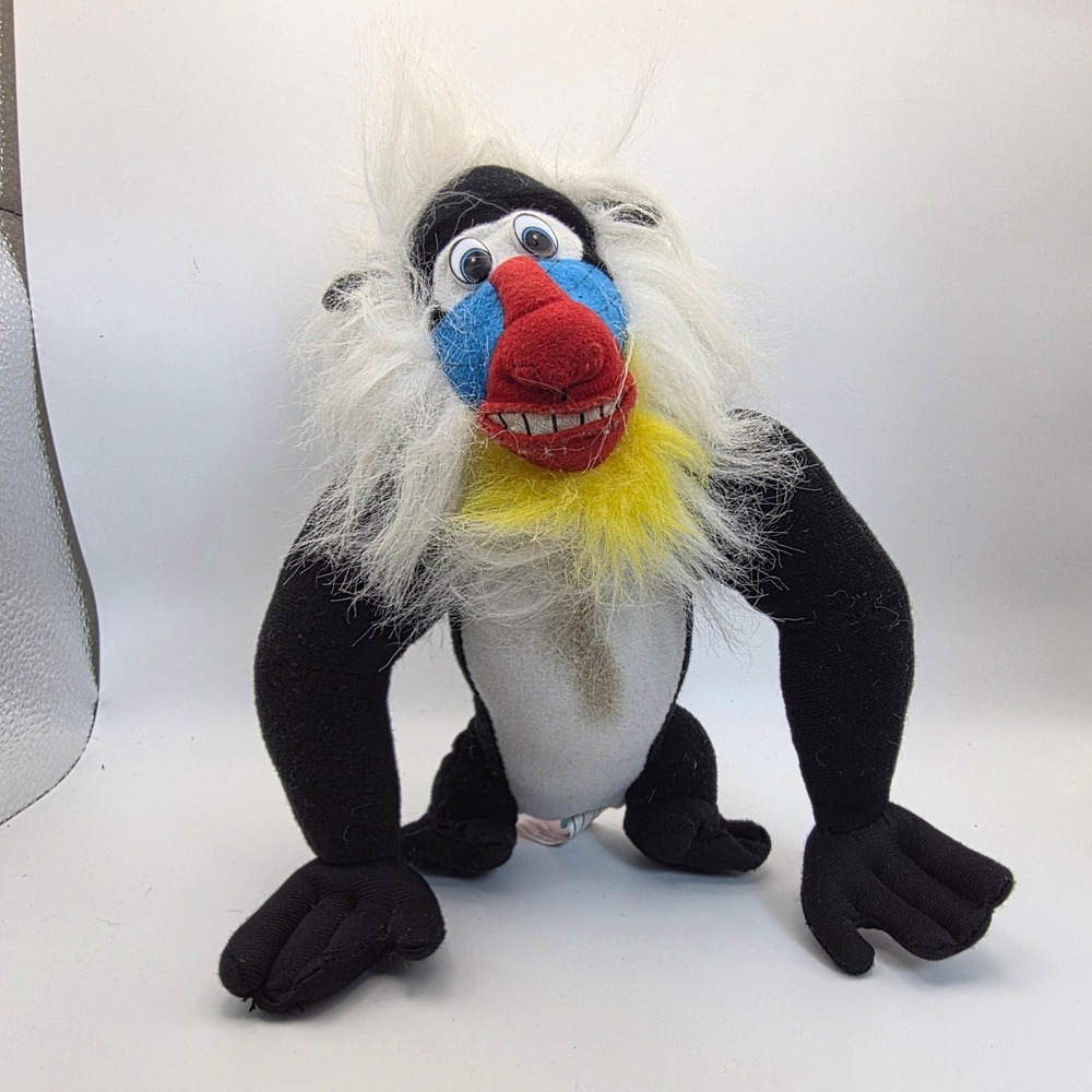 Vintage Lion King 1995 Acme Rafiki Plush Toy Multi Baboon Mandrill